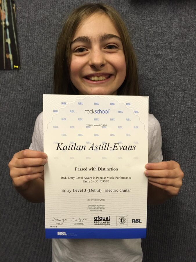 Kaitlan Astill-Evans passes Debut with Distinction